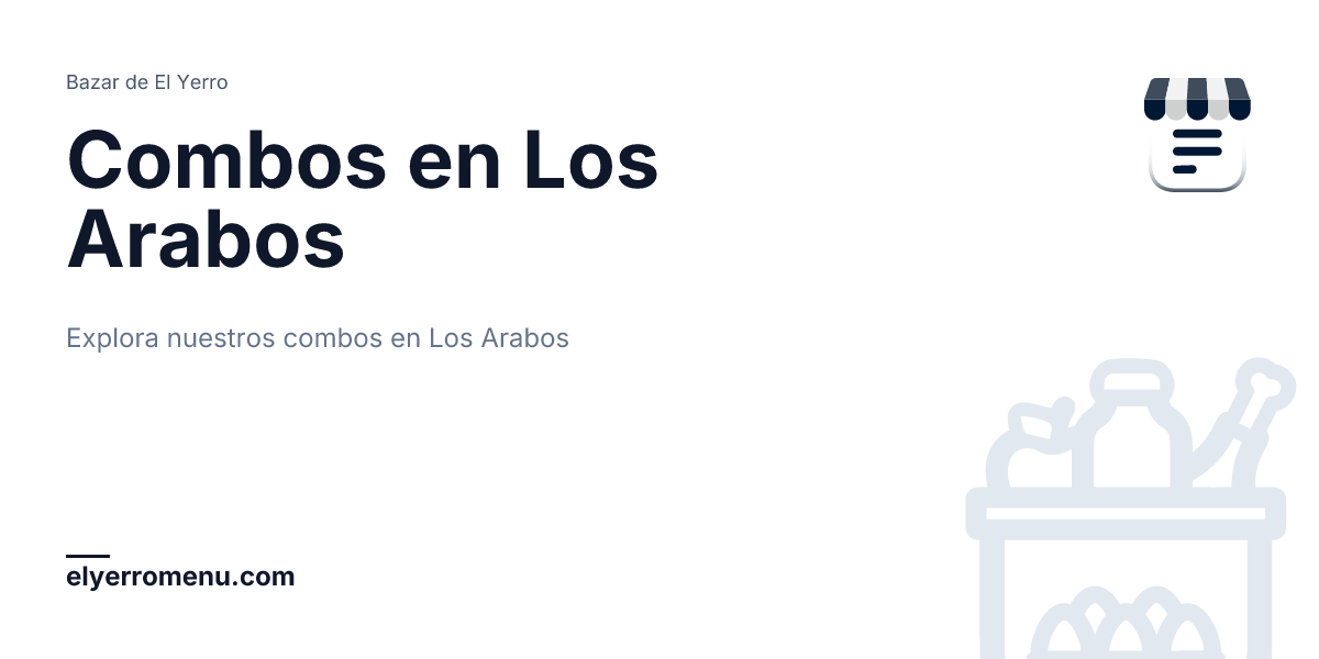 Combos en Los Arabos, Matanzas, Cuba | Bazar de El Yerro
